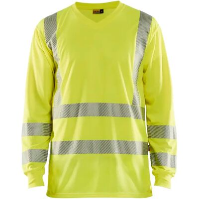 V-hals anti-uv T-shirt met lange mouwen en hoge zichtbaarheid Blaklader Jaune 2XL V-hals anti-uv T-shirt met lange mouwen en hoge zichtbaarheid Blaklader Jaune 2XL