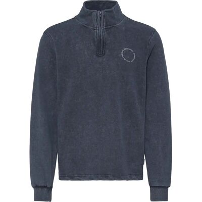 1/2 rits sweater Blend Factor Bleu S 1/2 rits sweater Blend Factor Bleu S