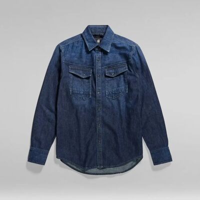 Slim-fit denim overhemd G-Star Bleu L Slim-fit denim overhemd G-Star Bleu L