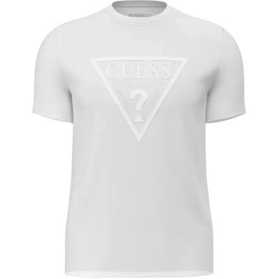T-shirt Guess Core Triangle Logo Blanc XL T-shirt Guess Core Triangle Logo Blanc XL
