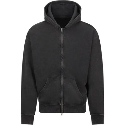 Hooded sweatshirt met rits Just Hoods Vintage Noir 3XL Hooded sweatshirt met rits Just Hoods Vintage Noir 3XL