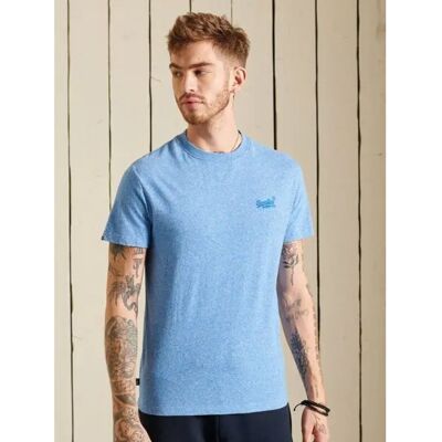T-shirt met korte mouwen Superdry Vintage Logo Emb Bleu S T-shirt met korte mouwen Superdry Vintage Logo Emb Bleu S