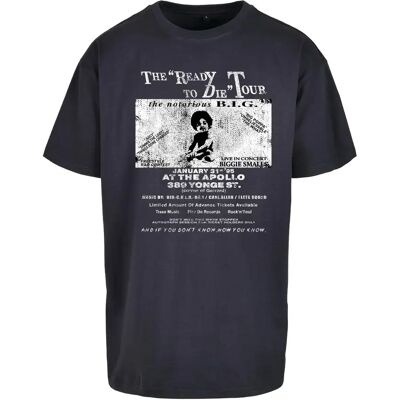 T-shirt Mister Tee Biggie Tour Bleu XS T-shirt Mister Tee Biggie Tour Bleu XS