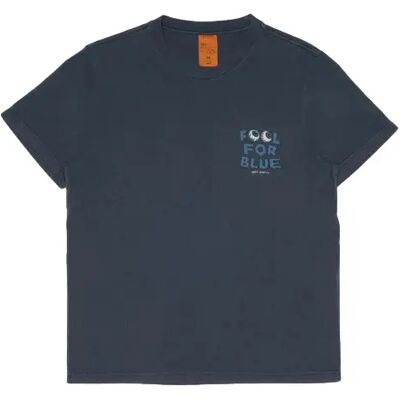 T-shirt Nudie Jeans Roy Freaky Bleu L T-shirt Nudie Jeans Roy Freaky Bleu L