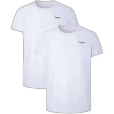 T-shirts Pepe Jeans (x2) Blanc 2XL T-shirts Pepe Jeans (x2) Blanc 2XL
