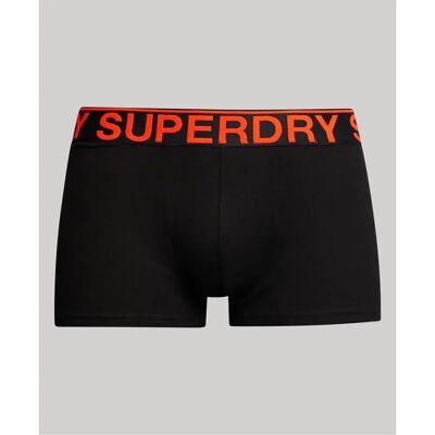 Boxershorts van biologisch katoen Superdry (x2) Noir S Boxershorts van biologisch katoen Superdry (x2) Noir S