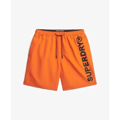 Sportieve zwembroek met patroon Superdry Orange S Sportieve zwembroek met patroon Superdry Orange S