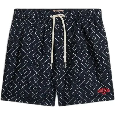 Geprinte badshort 15" Superdry Bleu 2XL Geprinte badshort 15" Superdry Bleu 2XL