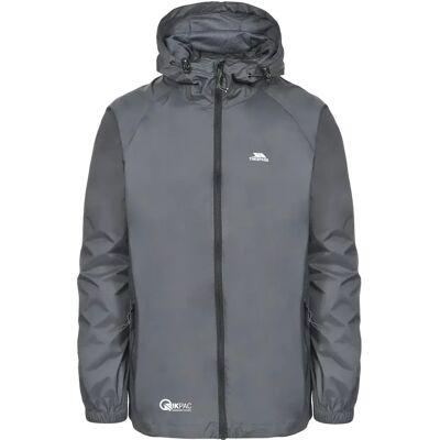 Waterdichte hoodie met rits Trespass Qikpac Gris 2XS Waterdichte hoodie met rits Trespass Qikpac Gris 2XS