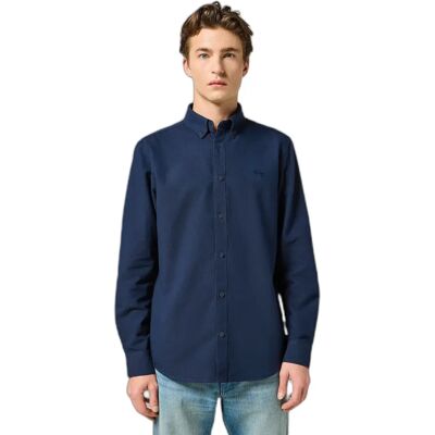Shirt Wrangler Oxford Bleu 2XL Shirt Wrangler Oxford Bleu 2XL