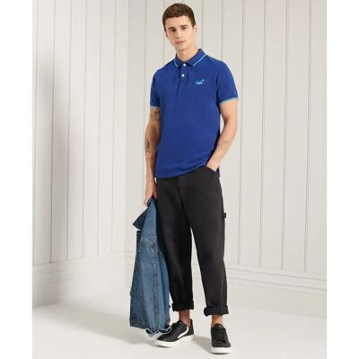 Poolside piqué polo shirt Superdry Blauw S Poolside piqué polo shirt Superdry Blauw S