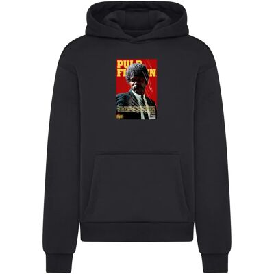 Hoodie Merchcode Pulp Fiction Jules Magazine Cover Noir S Hoodie Merchcode Pulp Fiction Jules Magazine Cover Noir S