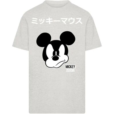 Oversized T-shirt Merchcode Mickey Mouse Japanese Gris XL Oversized T-shirt Merchcode Mickey Mouse Japanese Gris XL