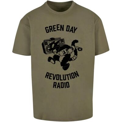 T-shirt Merchcode Green Day Revolution Radio Groen L T-shirt Merchcode Green Day Revolution Radio Groen L