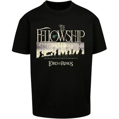 T-shirt Merchcode Lord of the Rings Fellowship Zwart XL T-shirt Merchcode Lord of the Rings Fellowship Zwart XL