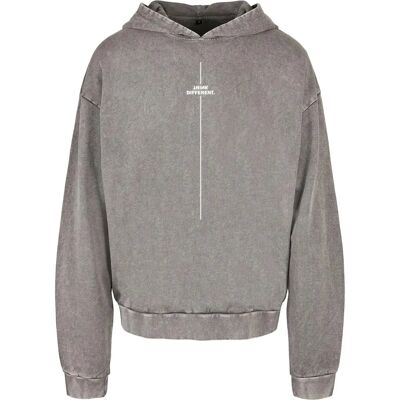 Oversized sweatshirt met capuchon Merchcode Think Different Grijs 3XL Oversized sweatshirt met capuchon Merchcode Think Different Grijs 3XL