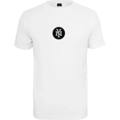 T-shirt Mister Tee NY Patch Wit XS T-shirt Mister Tee NY Patch Wit XS