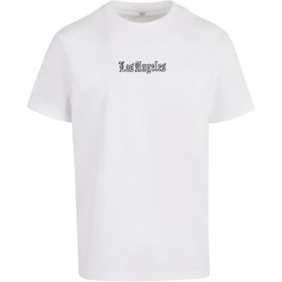 T-shirt Mister Tee Los Angeles EMB Wit S T-shirt Mister Tee Los Angeles EMB Wit S