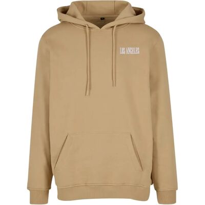 Hoodie Mister Tee Los Angeles Emb Beige M Hoodie Mister Tee Los Angeles Emb Beige M