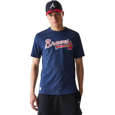 new era T-shirt Braves Nos MLB Regular Blauw 2XL new era T-shirt Braves Nos MLB Regular Blauw 2XL