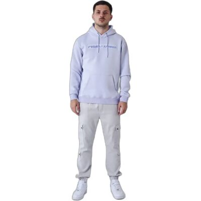 Hoodie met logo op de borst Project X Paris Paars M Hoodie met logo op de borst Project X Paris Paars M