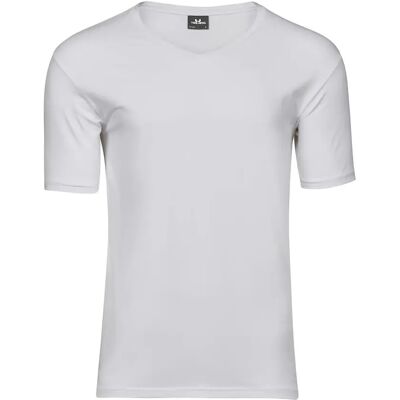T-shirt met V-hals Tee Jays Blanc 2XL T-shirt met V-hals Tee Jays Blanc 2XL
