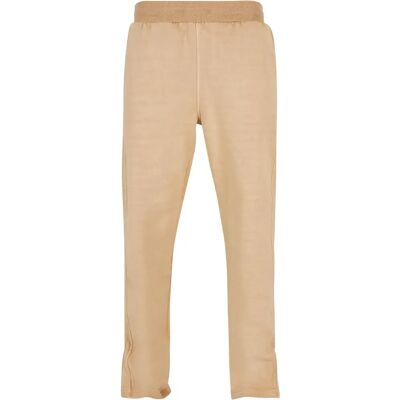 Dikke joggingbroek met split, in badstof geverfd Urban Classics GT Beige 5XL Dikke joggingbroek met split, in badstof geverfd Urban Classics GT Beige 5XL