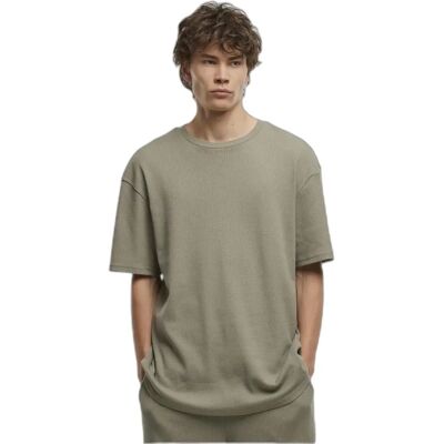 Geplooide T-shirt Urban Classics Groen XL Geplooide T-shirt Urban Classics Groen XL