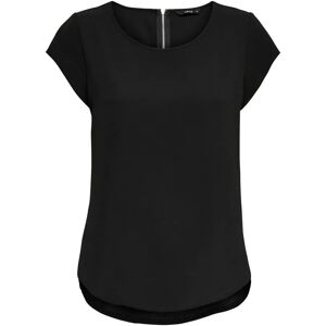 Dames-T-shirt Only manches courtes Vic solid Noir 40 Dames-T-shirt Only manches courtes Vic solid Noir 40