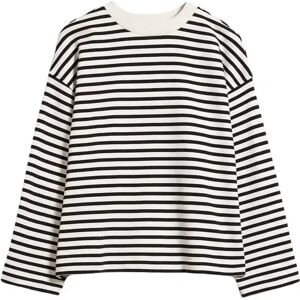 Gestreept damessweatshirt ARMEDANGELS Frankaa Noir L Gestreept damessweatshirt ARMEDANGELS Frankaa Noir L