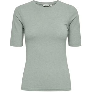 B.YOUNG Dames T-Shirt Slim Fit Elbow-Length Ronde Hals Grijs B.YOUNG Dames T-Shirt Slim Fit Elbow-Length Ronde Hals Grijs