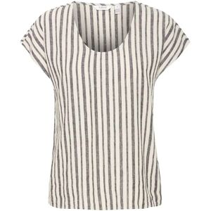 Damesblouse met ronde hals b.young Falakka Beige 38 Damesblouse met ronde hals b.young Falakka Beige 38