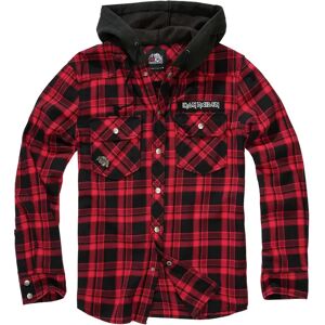 Geruite oversized hemd met capuchon Brandit Iron Maiden Eddy Rouge XL Geruite oversized hemd met capuchon Brandit Iron Maiden Eddy Rouge XL