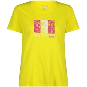 Dames-T-shirt CMP Jaune 2XL Dames-T-shirt CMP Jaune 2XL