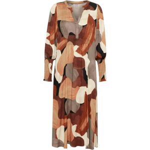 Lange damesjurk CULTURE Dana Marron L Lange damesjurk CULTURE Dana Marron L