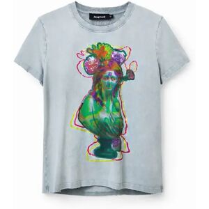 Dames-T-shirt Desigual Buste Gris L Dames-T-shirt Desigual Buste Gris L