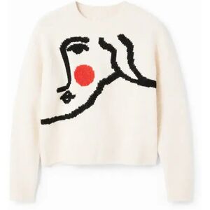 Oversized damestrui Desigual Blanc L Oversized damestrui Desigual Blanc L