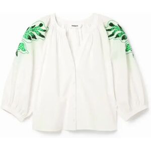 Vrouwenblouse Desigual Kisty Blanc S Vrouwenblouse Desigual Kisty Blanc S