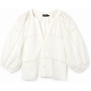 Vrouwenblouse Desigual Julieta Blanc XS Vrouwenblouse Desigual Julieta Blanc XS