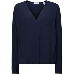 Damesblouse met v-hals Esprit Bleu 2XS Damesblouse met v-hals Esprit Bleu 2XS