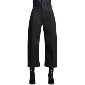 Damesjeans met wijde pijpen in mid-rise G-Star Eve 3D Mid Wide Noir 26x30 Damesjeans met wijde pijpen in mid-rise G-Star Eve 3D Mid Wide Noir 26x30