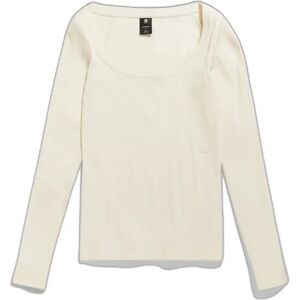 Slim-fit dames-T-shirt met lange mouwen G-Star Scoop Beige XL Slim-fit dames-T-shirt met lange mouwen G-Star Scoop Beige XL