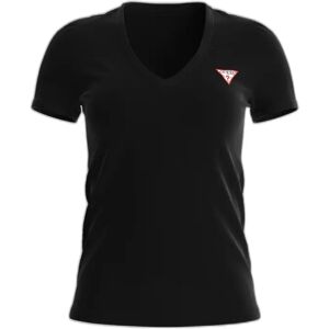 Dames-T-shirt met v-hals Guess Mini Triangle Noir XS Dames-T-shirt met v-hals Guess Mini Triangle Noir XS