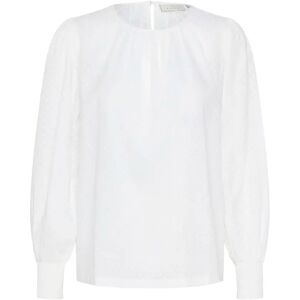 KAFFE - Roca LS Blouse - Wit - Blouse KAFFE - Roca LS Blouse - Wit - Blouse