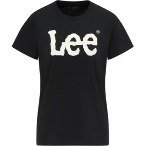 Dames-T-shirt Lee Logo Noir M Dames-T-shirt Lee Logo Noir M
