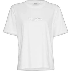 Moss Copenhagen - T-shirt - Organic Small Logo Tee - Wit - Vrouwen Moss Copenhagen - T-shirt - Organic Small Logo Tee - Wit - Vrouwen