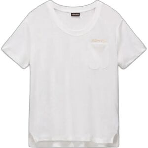 Dames-T-shirt Napapijri Ete Blanc M Dames-T-shirt Napapijri Ete Blanc M