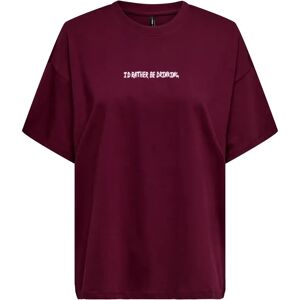 Dames-T-shirt Only Vivvi Lovely Rouge S Dames-T-shirt Only Vivvi Lovely Rouge S