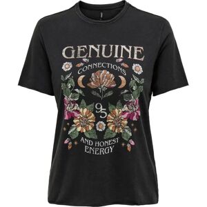 Dames-T-shirt Only Lucy Noir M Dames-T-shirt Only Lucy Noir M