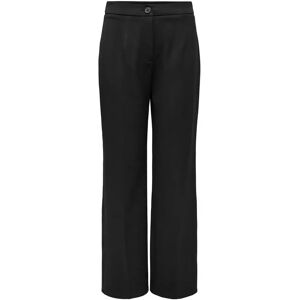 Gestreepte damesbroek met hoge taille Only Mia Noir 40x32 Gestreepte damesbroek met hoge taille Only Mia Noir 40x32